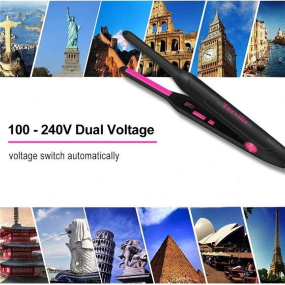 Pencil Flat Iron, Small Flat Irons for Short Hair, Beard and Pixie Cut,3/10 Inch - Picture 6 of 7